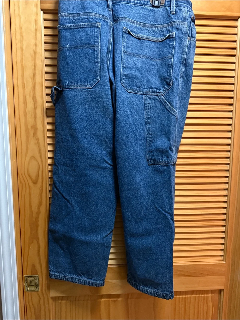 Boston Traders Vintage Carpenter Jeans with Red Plaid flannel Lining 38x30